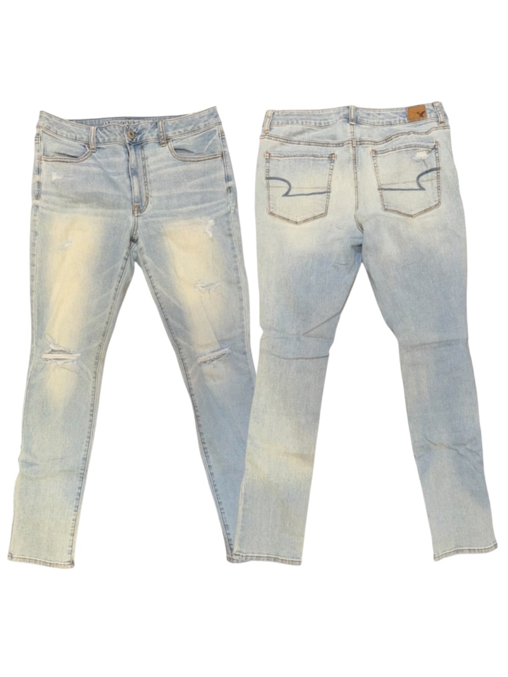 Light Blue American Eagle High Rise Jeggings